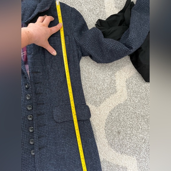 FREE PEOPLE small checkered wool jacket size 4 EUC - Picture 11 of 12